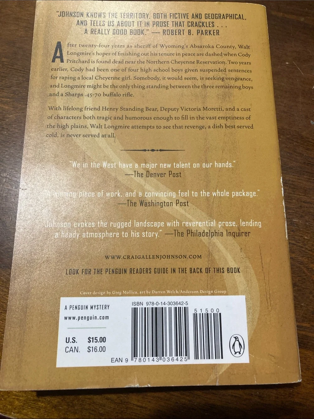 Craig Johnson The Cold Dish Paperback Book